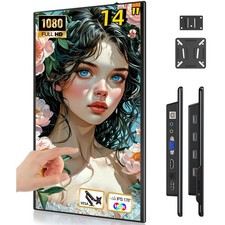 14 Zoll Portable Monitor 1080P FHD Touchscreen HDMI USB C LCD Second Display