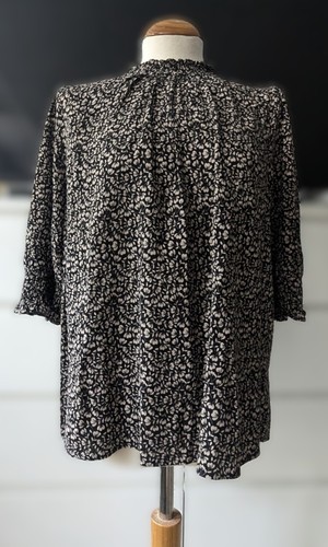 Boden bluse schwarz blumen - boden,