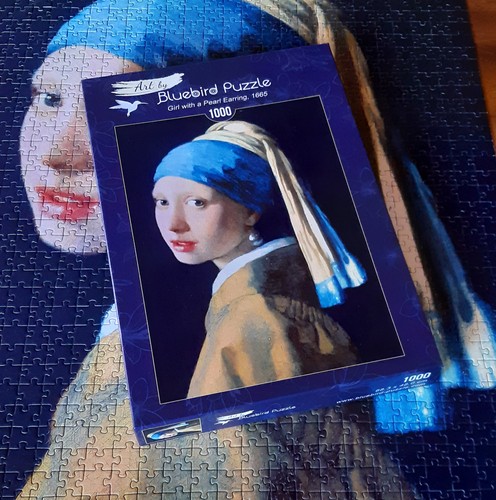Bluebird art puzzle vermeer - art,
