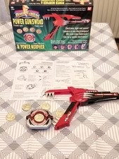Power Rangers 1993 – Power Gun/Sword & Power Morpher, Originalkarton + Anleitung