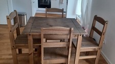 Dining Table set - Solid Wood  Table with 4 chairs. 