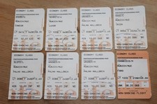 LTU Bordkarten via München MUC ; Boarding Pass Einsteigekarten Konvolut 20 Stück