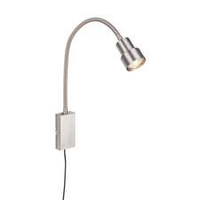 Briloner LED Wand Leuchte Lampe flexibler Arm und Touchfunktion nickel matt