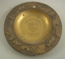 Alter Bronze-Wandteller