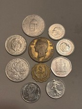 10 Weltmünzen / World Coins Lot – Europe, Asia, Africa – 1950–2000