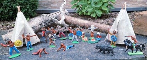 Ddr spielzeug indianerdorf mit - ddr,