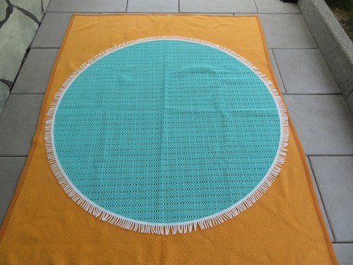 Tischdecke rund mit fransen - tischdecke,