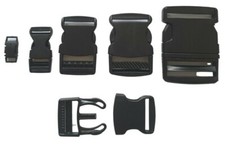 Steckschnalle 10 20 30 40 50 mm schwarz Klickverschluss Steckverschluss Gurtband