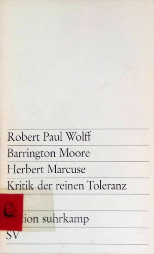 Kritik der reinen toleranz - der,