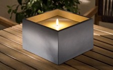 2er Set XL LED Echtwachskerze