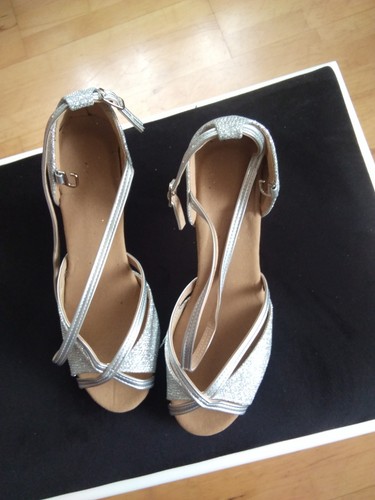 Tanzschuhe glitzer silber - tanzschuhe, -silber