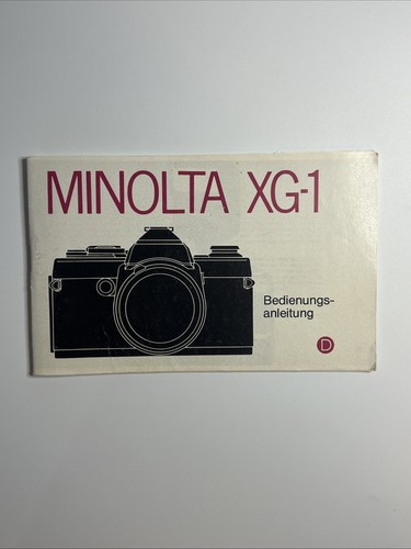 Minolta 1 - minolta, xg-1
