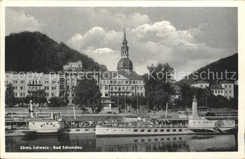 Bad schandau seitenraddampfer - bad,