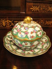 ALT Wien Porzellan Blume Rose