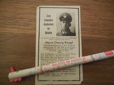 Sterbebild 2. Weltkrieg Soldat gestorben 1946 im Lager