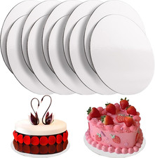 10 Stück Cake Board 30cm Rund Tortenunterlage Weiß