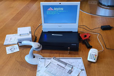 Shuttle X50V7 Kassensystem mit Zubehör Scanner Kasse etc - Neupreis ca. 470 Euro