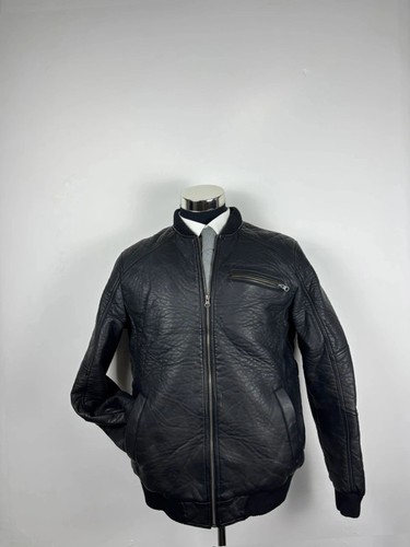 Vintage bomber lederjacke - bomber,
