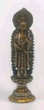 antiker Buddha 19,5 cm Metall