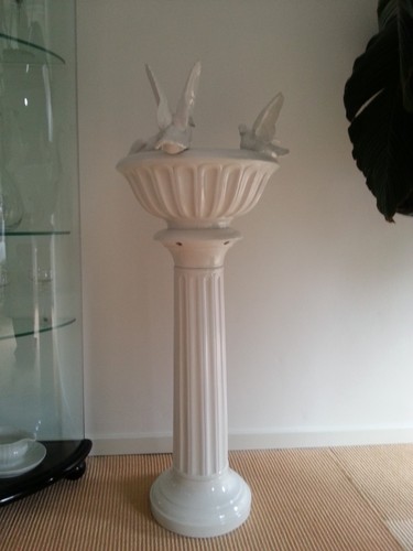 Blumensäule weiß - ,