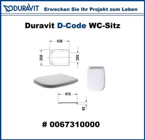 Duravit code sitz - duravit, d-code