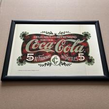 Bar Spiegel Retro "Coca Cola - Delicious and Refreshing Drink", 32 x 22 cm