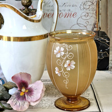 Vase Jugendstil, Glas bemalt