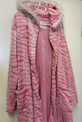 Damen bademantel pink - bademantel,