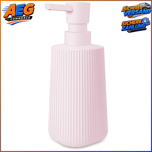 Seifenspender glas 250ml rosa - glas,