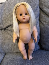 Zapf Puppe Lange Haare Retro