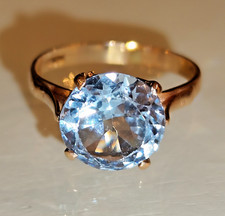Ring mit  Topas 5 ct   Gr 55   Rosegold 585= 14 K     edles Unikat