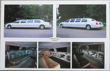 Lincoln Town Car 100 Celebrity Edition STRETCH Limousine Prospekt Blatt Brochure
