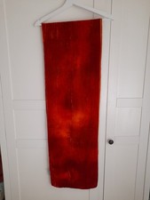 ** Edler Schal * Cocon Commerz * Samt & Seide * Orange Rot * 1,70 m + 30 cm **