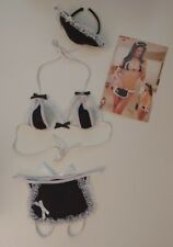 Zimmermädchen-Damenkostüm sexy  Hausfrau schwarz-weiss s m l 34 36 37 38 sommer