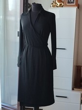 Belly Button Schwarz Wickel Kleid Umstands Kleid Gr 36 Schwarz Stretch