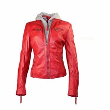 Damen Echt Lammleder Leder Bomber Biker Motorrad Jacke XS-4XL Mehrere Farben