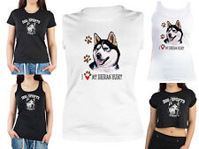 Husky Motiv T-Shirt - Hunderasse Siberian Husky - Schlittenhunde Damen T-Shirt
