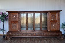 Nr.2030 Wilhelm Albrecht Herrenzimmer - Schrank  Dielenschrank Nussbaum Massiv