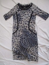 Marc Cain, Kleid mit Taschen und Glitzsteinen im Tigerlook,Gr.38-40, N4