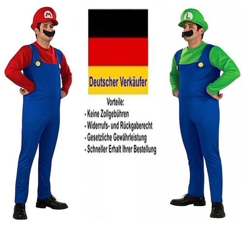 Herren kostüm super mario - kostüm,