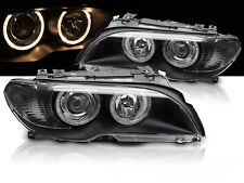 Xenon Scheinwerfer Angel Eyes für BMW E46 Coupe Cabrio Bj. 2003-2006 Schwarz
