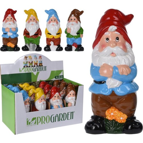 12x gartenzwerg 20cm aus - gartenzwerg,