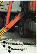 Original IFA MOBILE DDR Prospekt Poster SPEZIALAUFBAUTEN ANHÄNGER von 1979 (A174