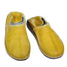 Marokkanische Lederschuhe orientalische Babouches Pantoffeln Tafrout curry 37-46