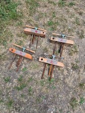 1 von 4 Schraubstock Holz Holzarbeiten Holzschraubstock Vorderzange Hobelbank