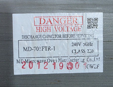 Mikrowellen Leistungstransformator MD-701FTR-1 240V 700W + KOSTENLOSER VERSAND