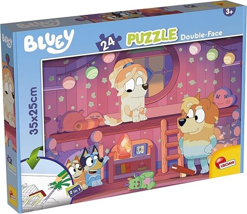 Bluey doppelseitiges puzzle - -,
