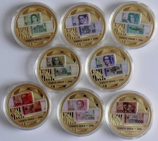 8er Set DM Banknoten in