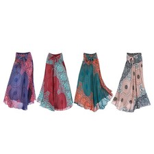 Frauen Langer Rock Kokosnuss