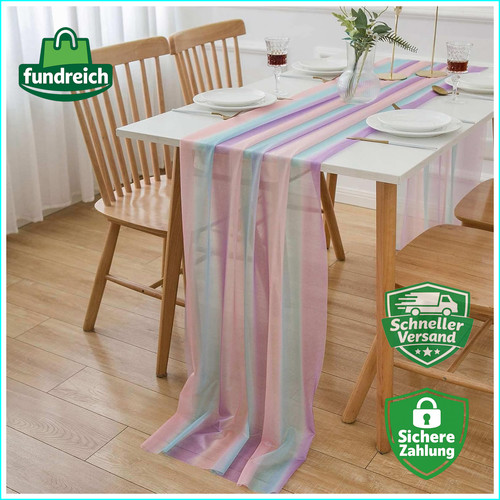 Tischläufer chiffon dekostoff - tischläufer,